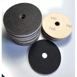 SIGNI 4 Inch Sandpaper,Silicon Carbide Sanding disc,SiC Wet Dry Sanding Disc, Hook and Loop Abrasive Paper,Velour Sanding Disk (100pcs 60 Grit)