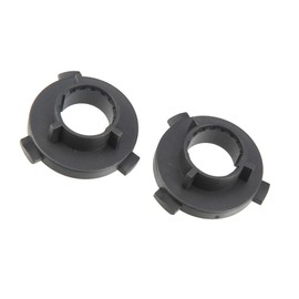 Motoforti H7 LED Headlight Bulb Holder Adapter, Socket Base Holders Clip,for Hyundai Tucson 2016, Plastic, Black, 2pcs