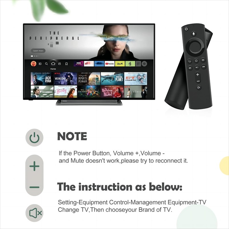 Replacement Voice Remote (2rd Gen) with Voice Function fit for