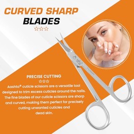 Tijera Punta Fina Para Manicure Aashta Ps-266 Premium