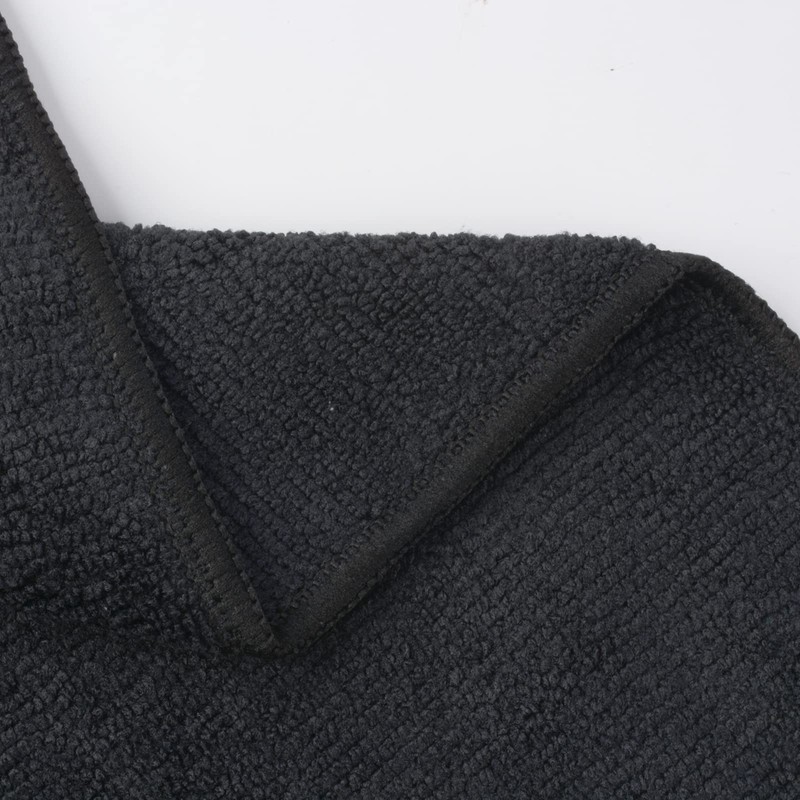VIVOTE Black Microfibre Cloth Dish Cloth for Kitchen 9pack Cleaning