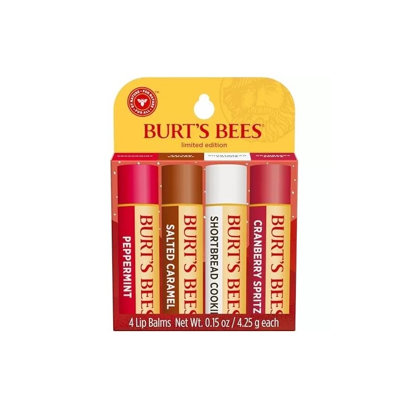 Burt's Bees, Set, Festive Fix Holiday, 4pc