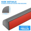 Flexible Quarter Round Molding, Peel and Stick Rubber Floor Trim