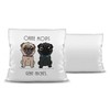 Pug Cushion with Saying Ohne Mops geht Nichts - Cushion