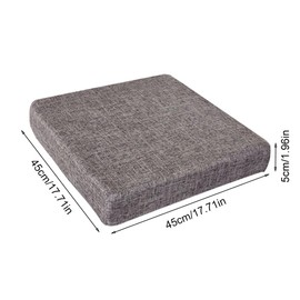 Cushion for Elderly with Memory Foam 18x18x2 Inches Large Square Seat Cushion for Recliner Chair, Floor Pillow, Truck Seat Cushion Sofa Cushion Sponge Pads Seat Cushion (Light Gray)