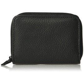 Buxton Hudson Pik-Me-Up Wizard Leather Wallet, Compact, Black