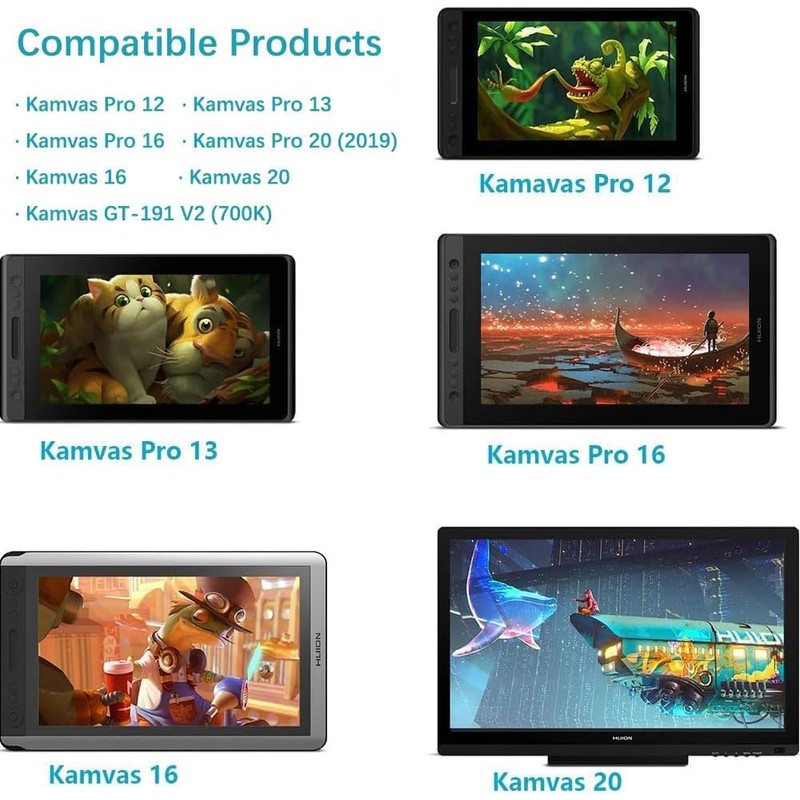 PW507 Battery-Free Pen Compatible with Kamvas Pro 12, Kamvas Pro
