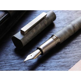 WANCHER Olympus Titan Nocturngrey Fountain Pen [Wancher Fountain Pen] (M, Medium Point (Gold Plated))