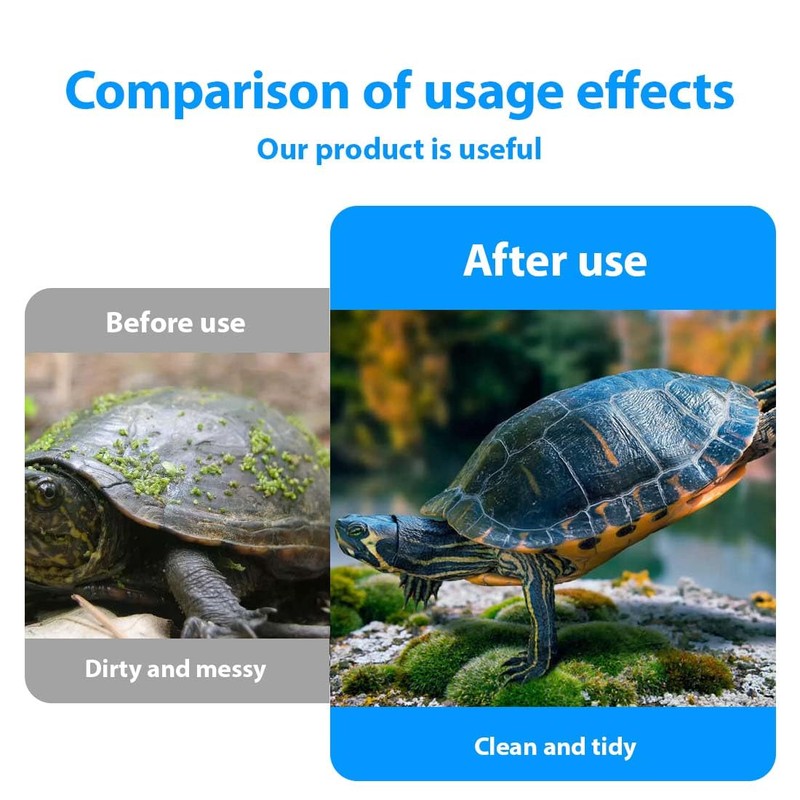 RAMGLYO 2 Pcs Turtle Cleaning Brush Turtle Shell Cleaning Brush