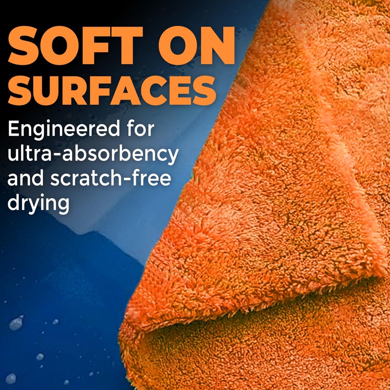 FX40 PRO Microfibre Car Drying Towel – Edgeless Design for