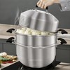 MANO Steamer Pot for Cooking 14.2 inch Steam Pots with