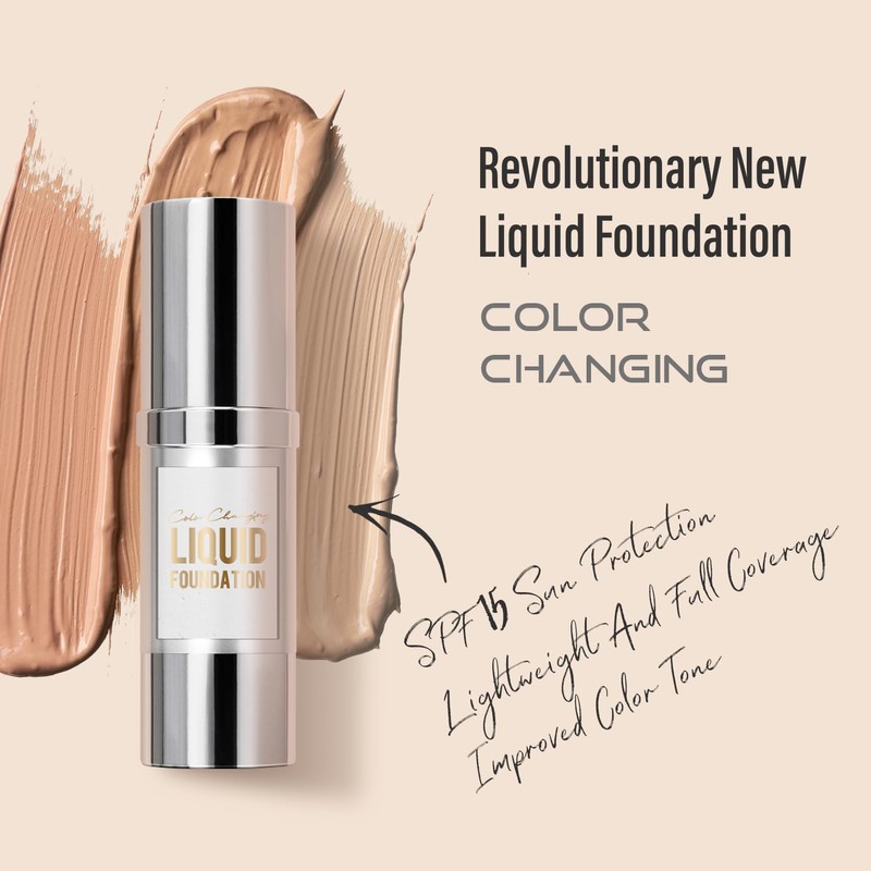 VIOLA HOUSE Foundation Color Changing, Flüssige Foundation Makeup für das