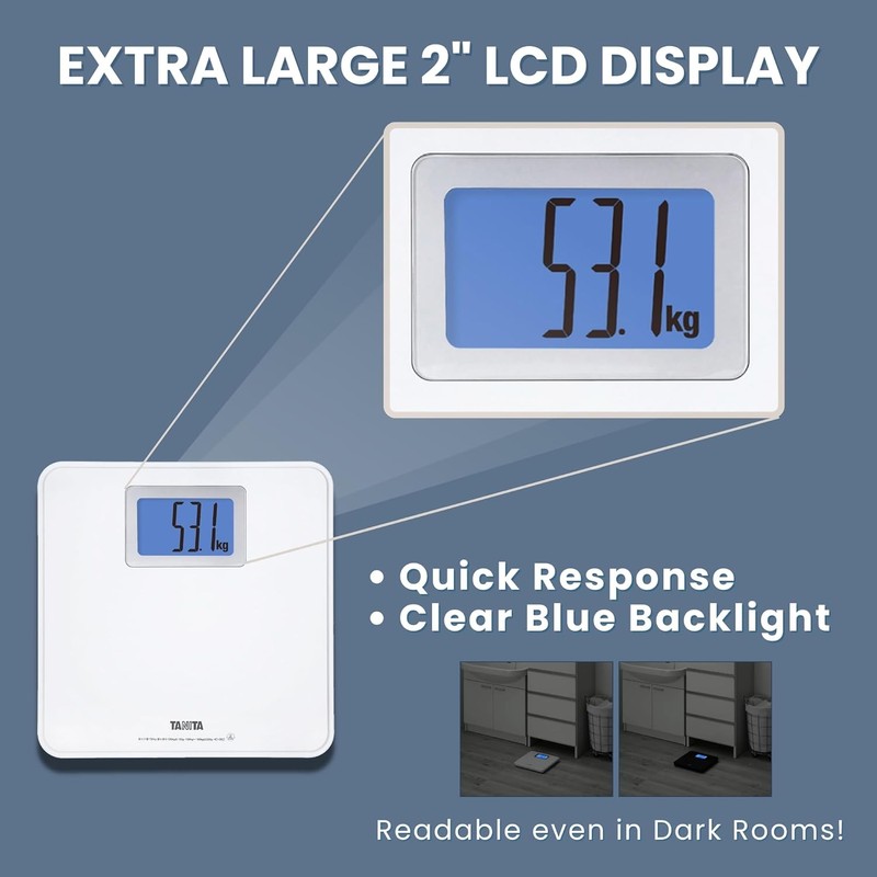 Tanita HD-662 Digital Weight Scale (White) - Japan Technology Bathroom