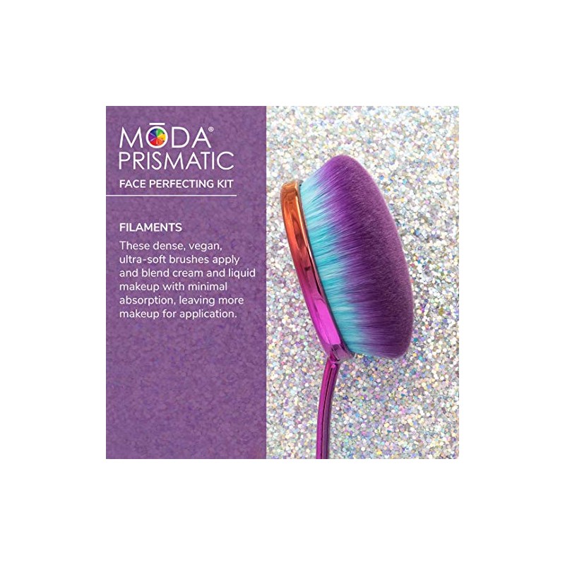 Royal Langnickel Moda Prismatic Pro Makeup Brushes Face Perfecting Kit