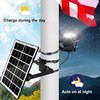 Flag Pole Light Solar Powered, Solar Flagpole Lights Metal Clamp
