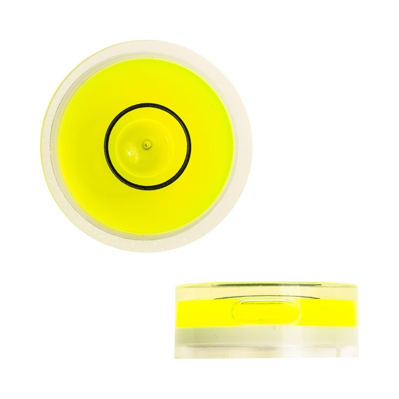 Round spirit level set, 5 pieces, with diameter 25 mm