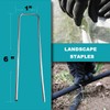 AMRITA Stakes for Garden Hose 30 Pack，Galvanized Soaker Hose Grounding