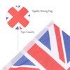 Toyvian Union Jack Small Flags: 50pcs Hand Waving Flags, Polyester