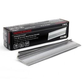 Powernail L15016 16 Gauge 1-1/2 Inch Length Hardwood Flooring L-Cleat Nails (1000ct Box)