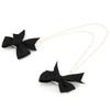 4Pcs Bow Hairpins Metal Snaps Barrettes Hair Clips Accessories with