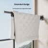 Metal Foldable Clothes Drying Rack with Double Suction Cups, No-Drill