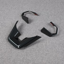 RUIQ Toyota Land Cruiser 300 Series Exclusive Interior Steering Garnish Handle Frame Interior Carbon Fiber Black Specifications Specially Designed for TOYOTA LANDCRUISER 300