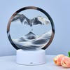 Sand Painting Table Lamp 7 Color 3D Hourglass Table Lamp