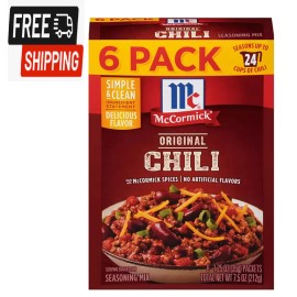 McCormick Chili Original Seasoning Mix (1.25 oz., 6 pk.)