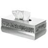 Creative Scents Silver Tissue Box Cover Rectangular - Decorative Bling