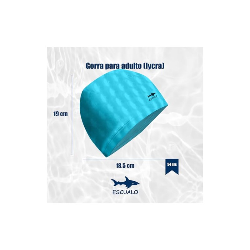 escualo Gorra para Natacion Unisex Adulto Modelo Tekno Plus (Elastano