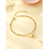 Dainty Heart Anklets for Women Gold Ankle Bracelet Beach Foot