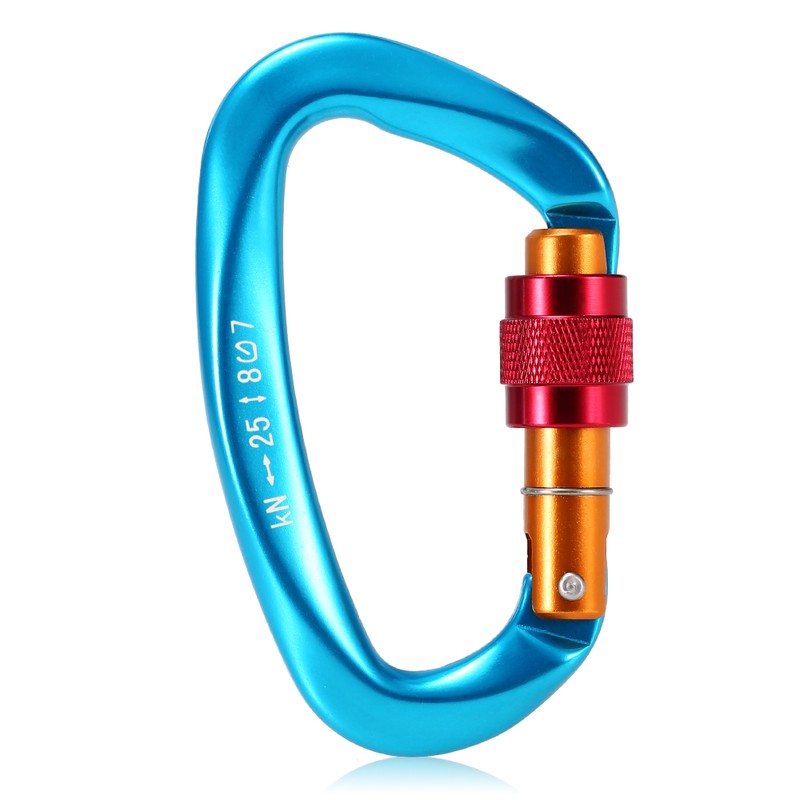 [通拓商品]24KN Non-locking Straight Gate Carabiner 25KN Twist Gate Carabiner Heavy