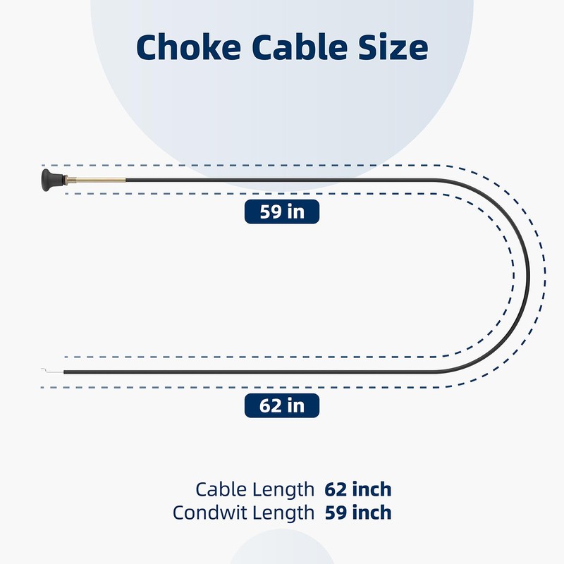 290-610 Choke Cable Fit for Bad Boy Mower CZT, Replace