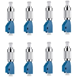 Duogalia 8-Pack FC Male to LC Female Fiber Optic Connector Visual Fault Locator Adapter for Fiber Tester 9/125um Single Mode Fiber Optic Adapter