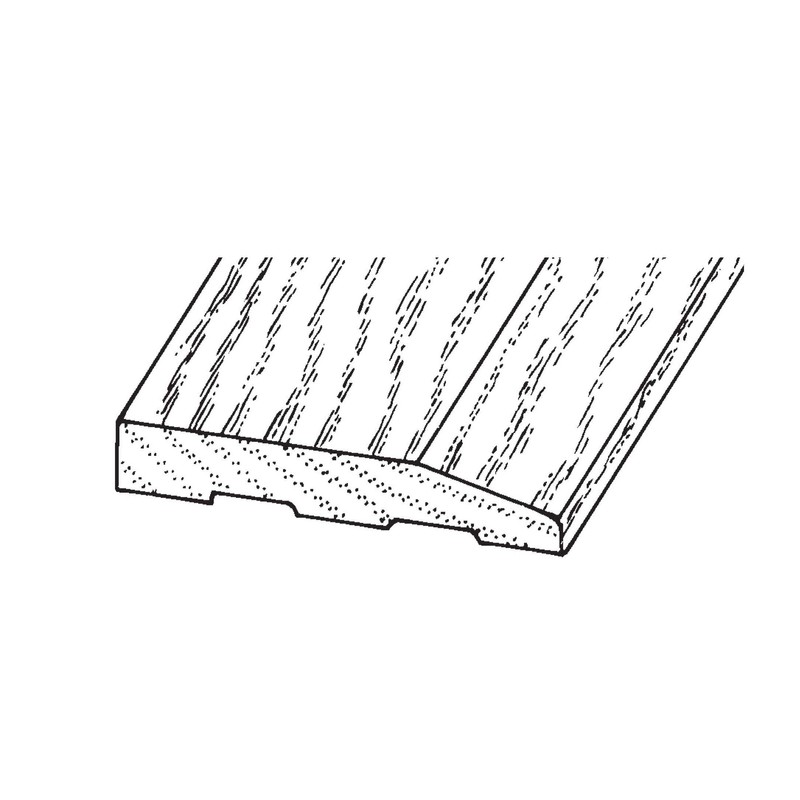 5" Wide X 5/8" High Pre-Finished Oak Butt Up Reducer