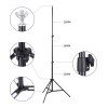 YADILALA Portafondos Fotográfico Ajustable Profesional 2*3m Con Clips