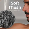 MainBasics MainBasics Charcoal Infused Bath Shower Loofah Sponge Pouf Body