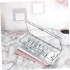 KOMBIUDA 2 Pcs Clear Cable Organizer Boxes Multi Storage for
