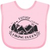 inktastic Future Hiking Buddy Baby Bib Pink 3beb3