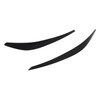 Black Headlight Eye Lid Cover Styling Trim Eyebrows Decoration Replacement