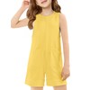 Haloumoning Girls Romper Sleeveless Short Jumpsuits Kids Casual One Piece