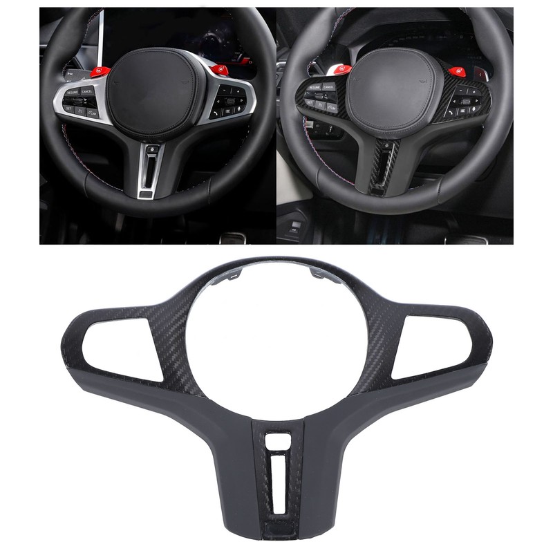 Steering Wheel Frame Trim Cover Carbon Fiber Protective Steering Wheel