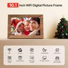 Uhale Digital Picture Frame 32GB Storage 10.1 Inch Wood WiFi