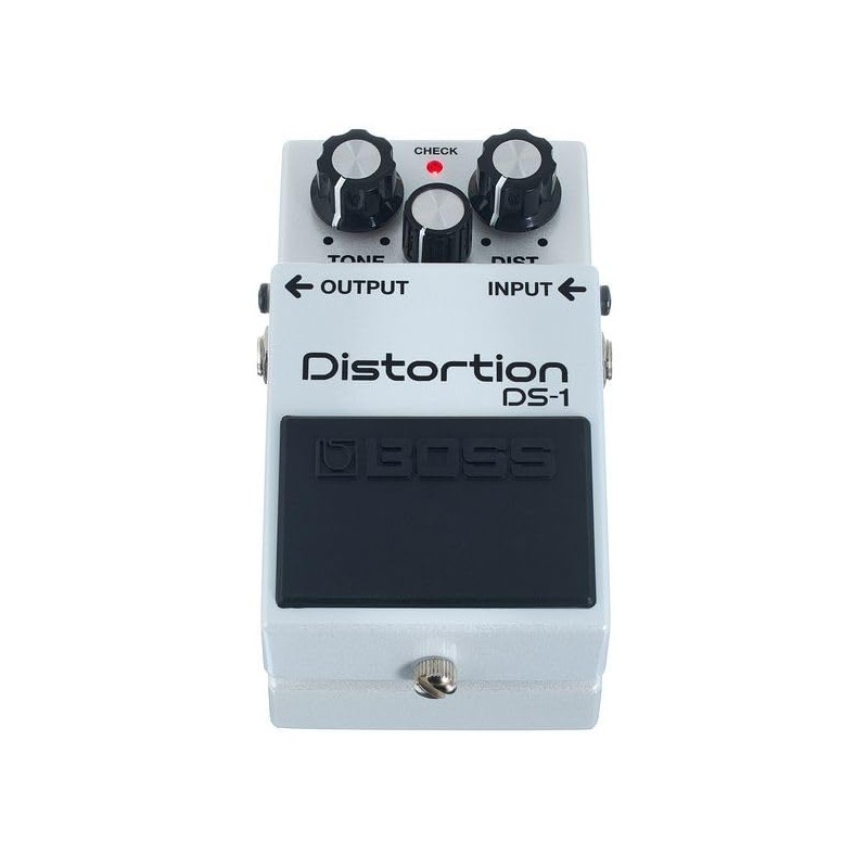 BOSS DS-1 Limited-Edition Metallic White Distortion Effects Pedal