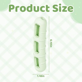 NCXFTP Bite and Brush Dental Toy for Dogs, Interactive Chew Station with Bristle Texture, Plaque Removal and Gum Massage Solution, Food-Grade TPE Material for Aggressive Chewers