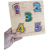 Rompecabezas de Madera con pija para niños pequeños - Números