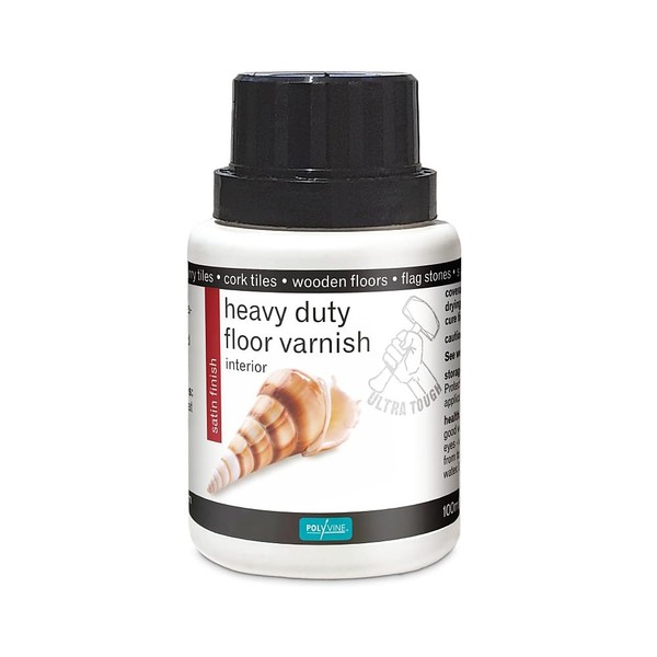 Polyvine Heavy Duty Floor Varnish Satin 100ml