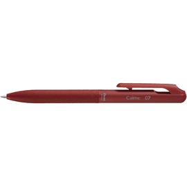 Pentel Permanent Ballpoint Pen, Calme Calm, Solid Ballpoint Pen, 0.7mm, Red Axis, Ink Red, BXA107B-B