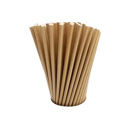 GDMINLO 100 Kraft Biodegradable Paper Straws co-Friendly Biodegradable Drinking Straws Bulk for Party Supplies, Bridal/Baby Shower, Birthday, Mixed Drinks, Weddings, Restaurant, Food Service