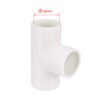 sourcing map PVC Pipe Connector T-Shaped Coupling Connector 20 mm